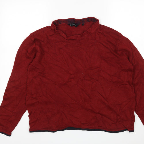 Cutting Edge Womens Red   Pullover Jumper Size L