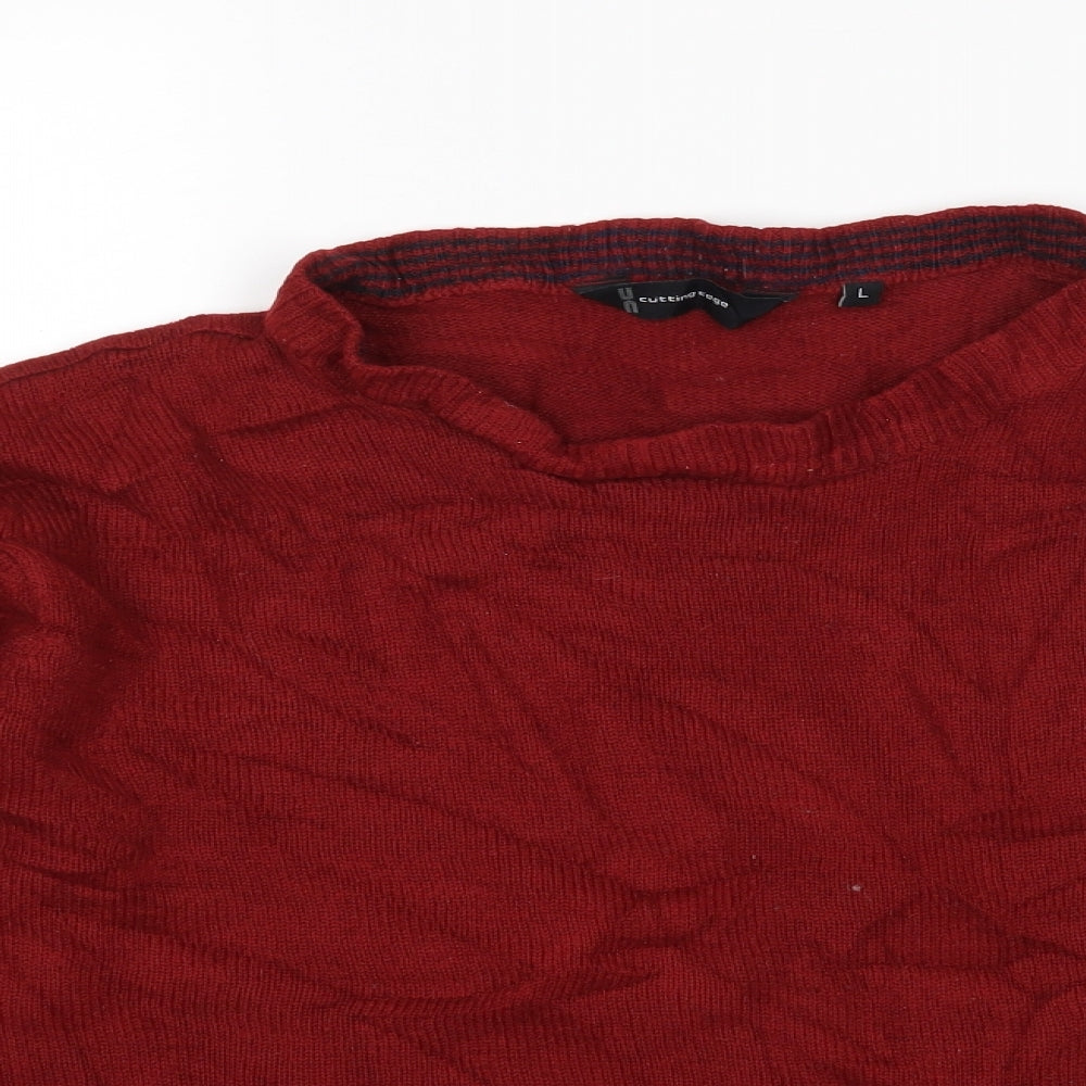 Cutting Edge Womens Red   Pullover Jumper Size L