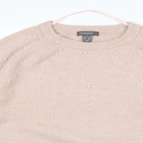 Primark Womens Pink   Pullover Jumper Size M