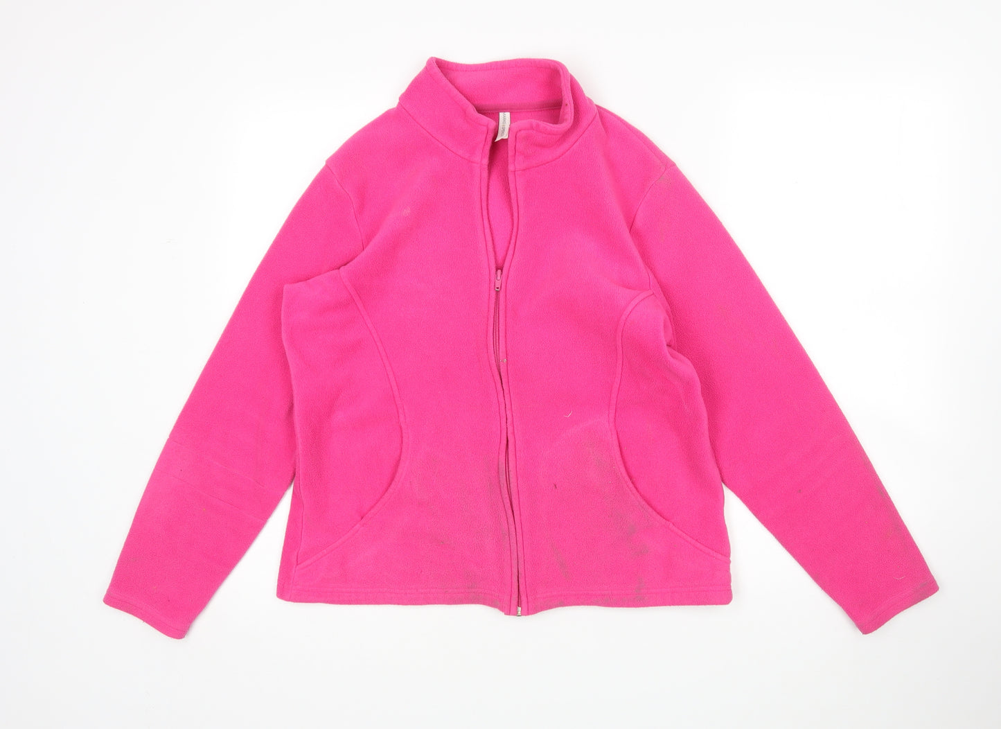 M&S Womens Pink   Full Zip Sweatshirt Size 16