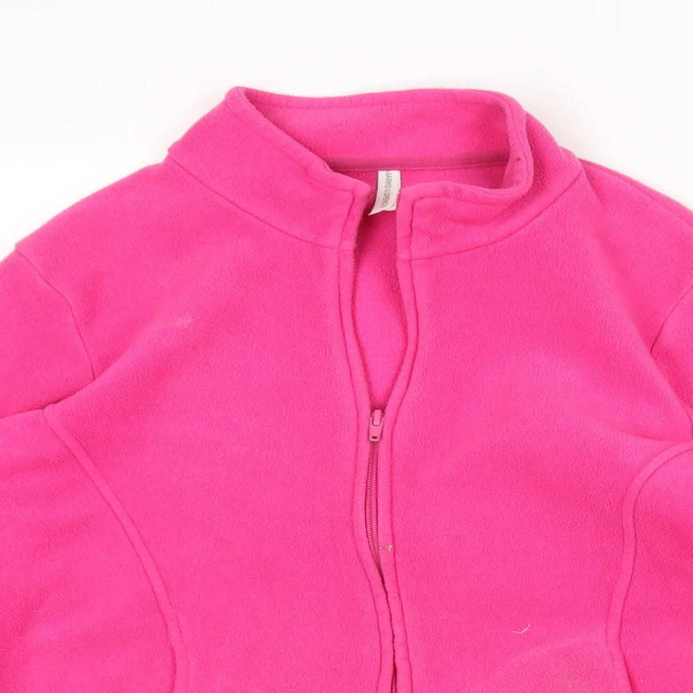 M&S Womens Pink   Full Zip Sweatshirt Size 16