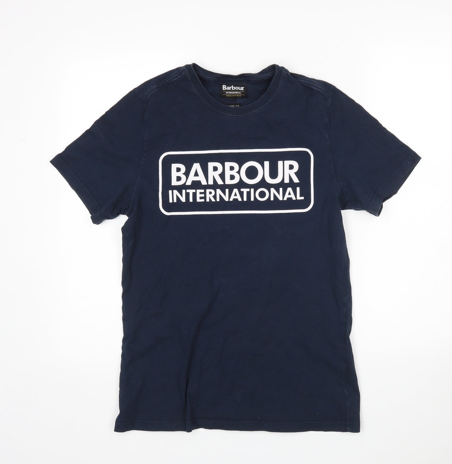 Barbour Mens Blue    T-Shirt Size S