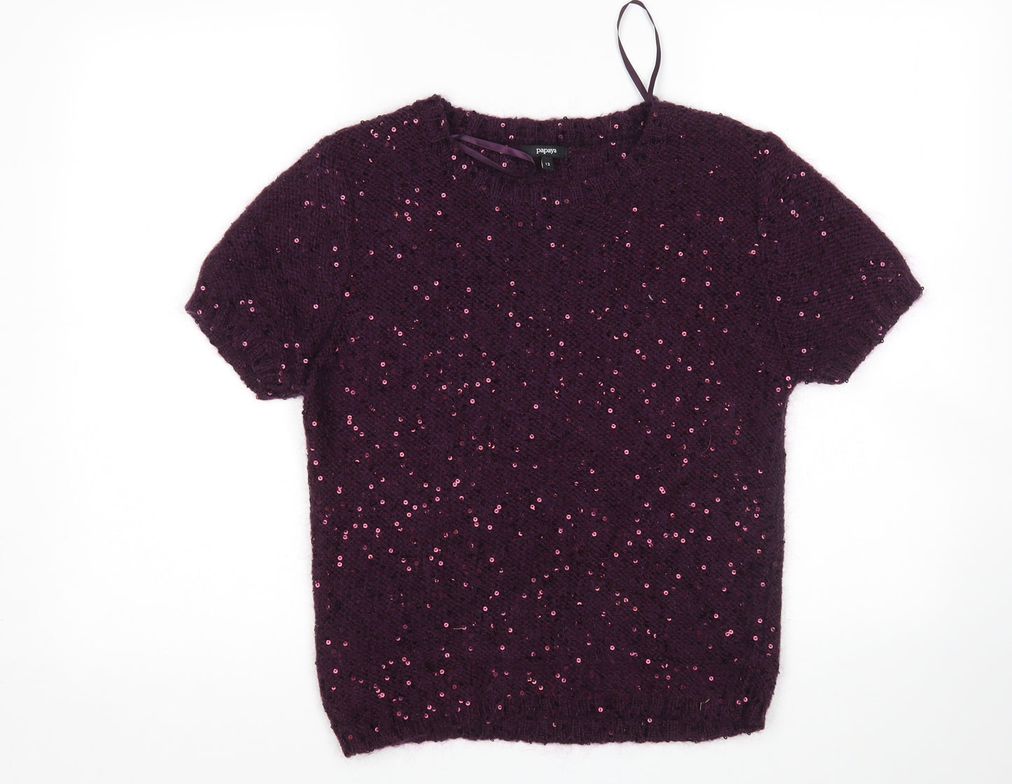 Papaya Womens Purple   Pullover Jumper Size 12