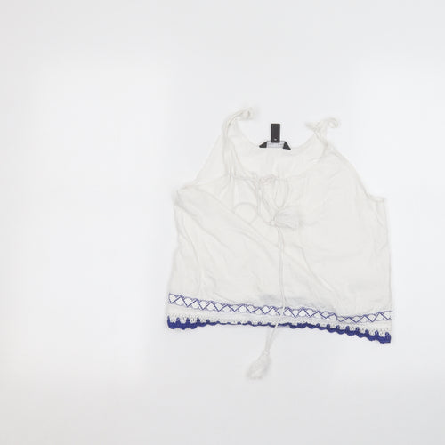 New Look Womens White   Basic T-Shirt Size 12
