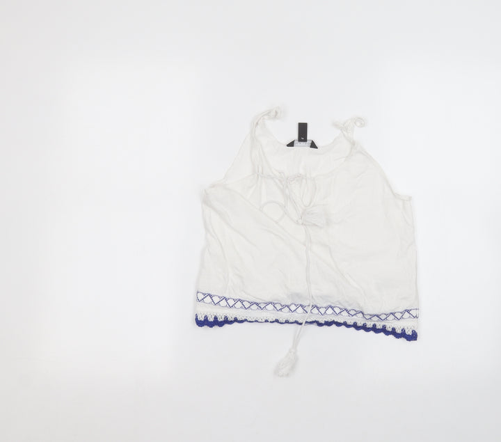 New Look Womens White   Basic T-Shirt Size 12