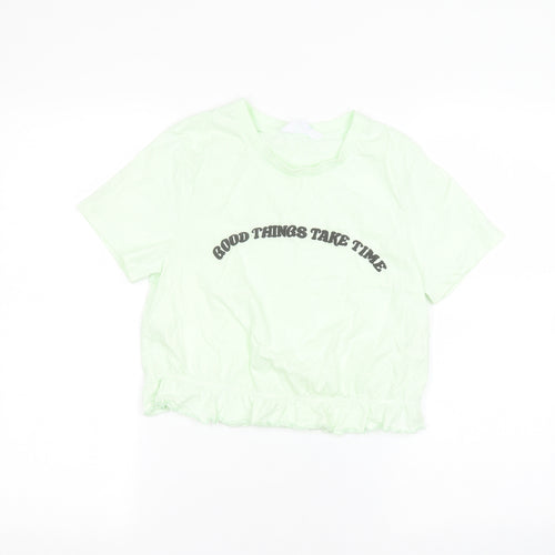 Primark Womens Green   Basic T-Shirt Size S