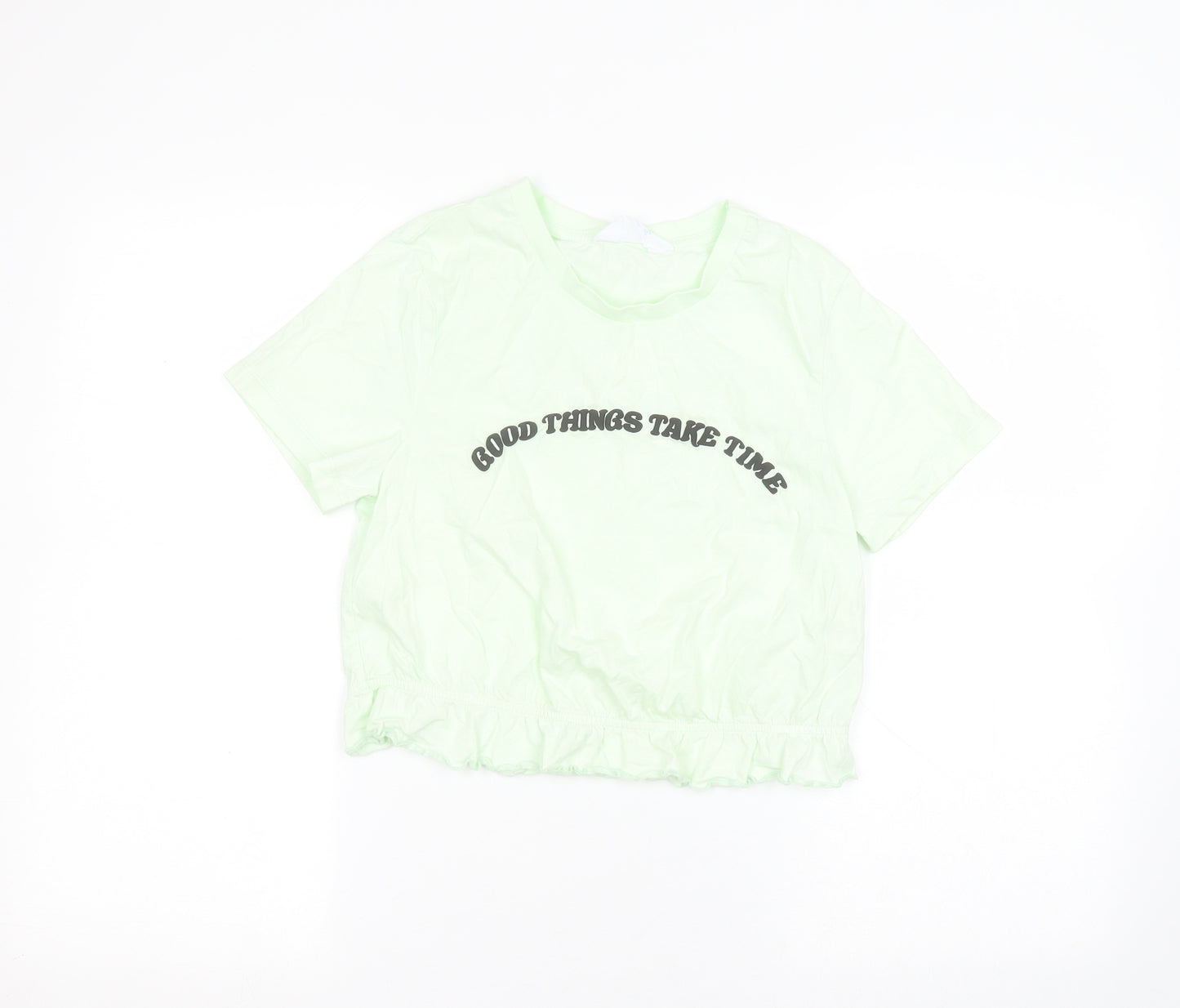 Primark Womens Green   Basic T-Shirt Size S