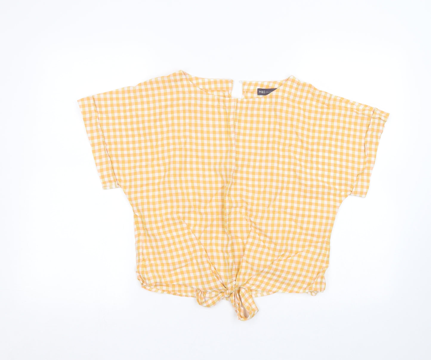 Marks and Spencer Womens Orange   Basic T-Shirt Size 10