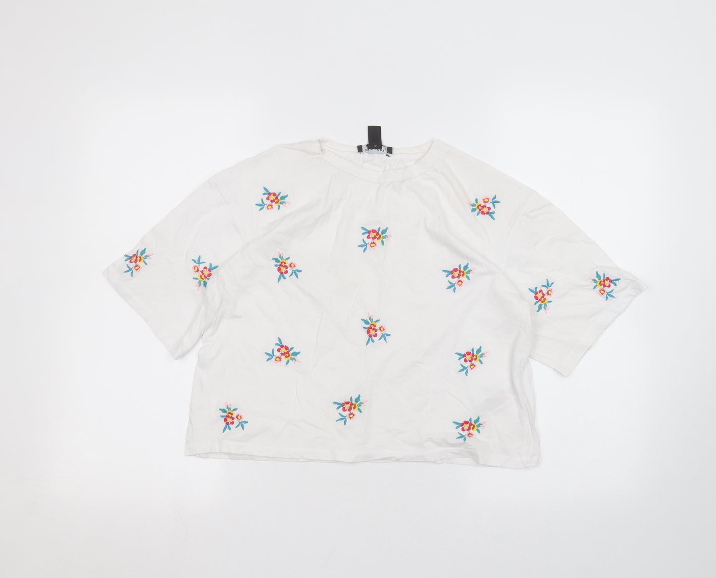 New Look Womens White   Basic T-Shirt Size 12