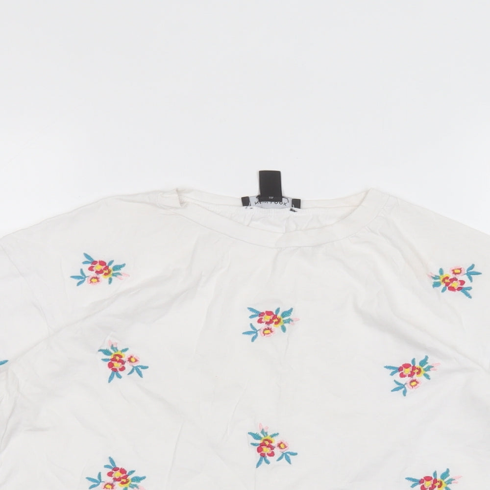 New Look Womens White   Basic T-Shirt Size 12