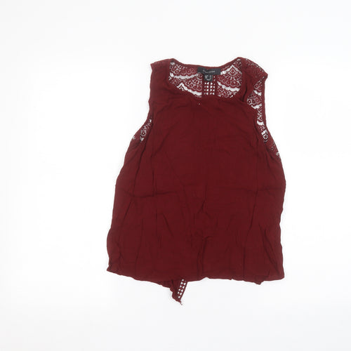 Atmosphere Womens Red   Basic Blouse Size 10