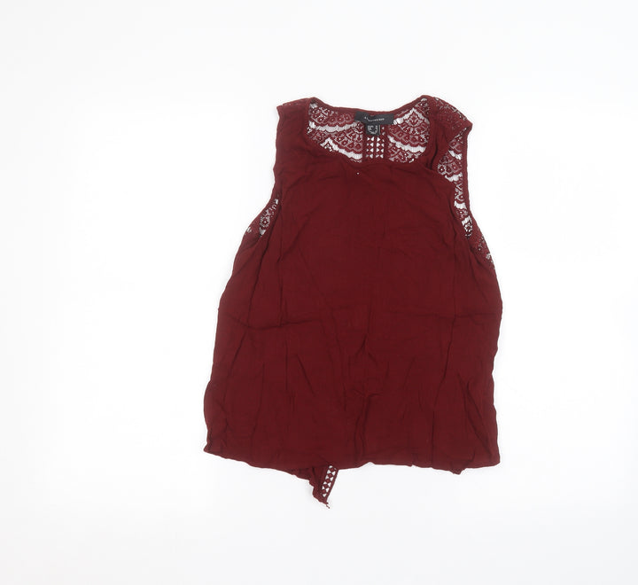 Atmosphere Womens Red Basic Blouse Size 10