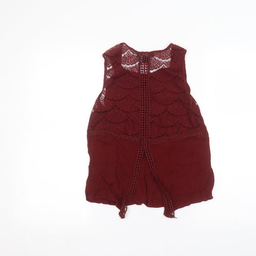 Atmosphere Womens Red   Basic Blouse Size 10