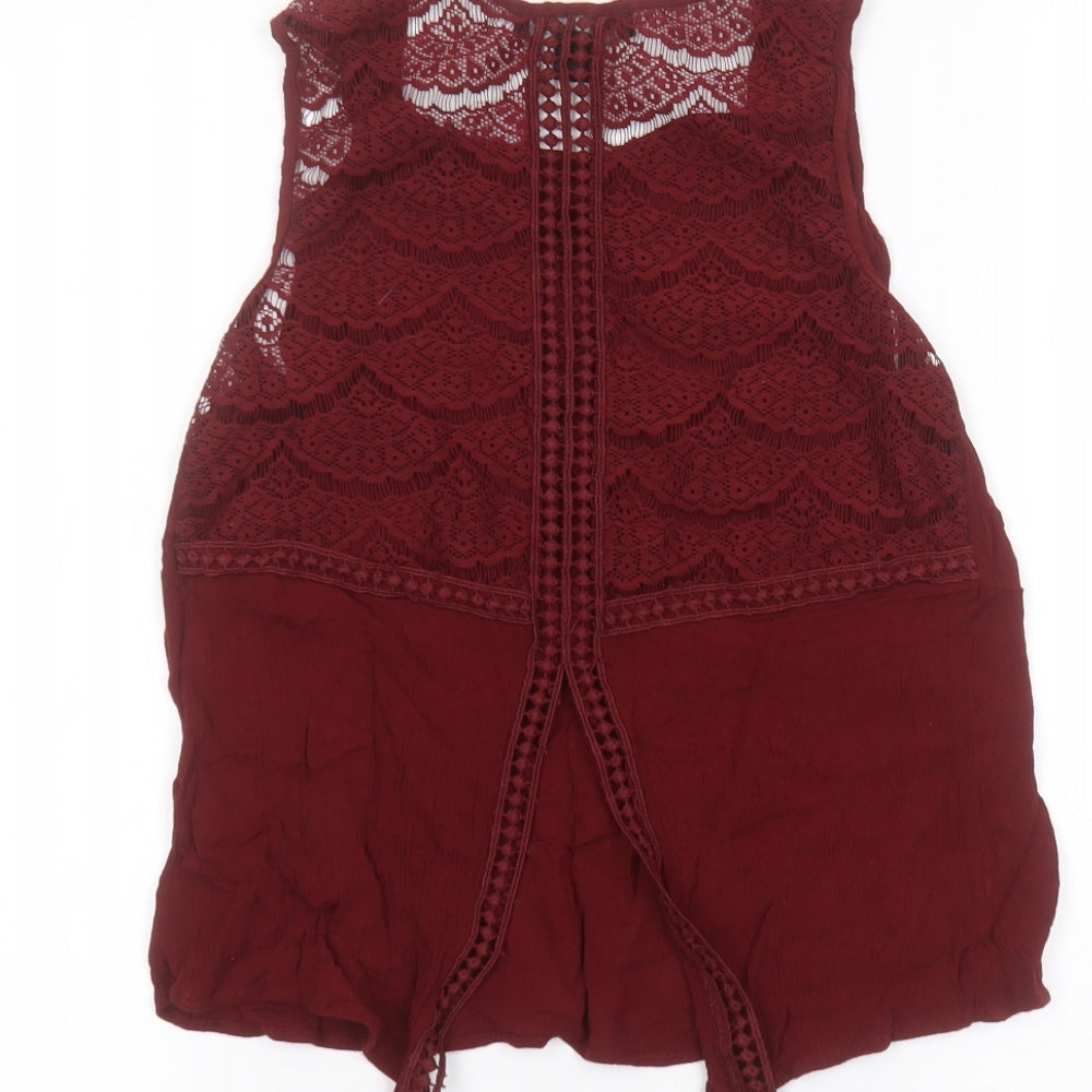 Atmosphere Womens Red   Basic Blouse Size 10