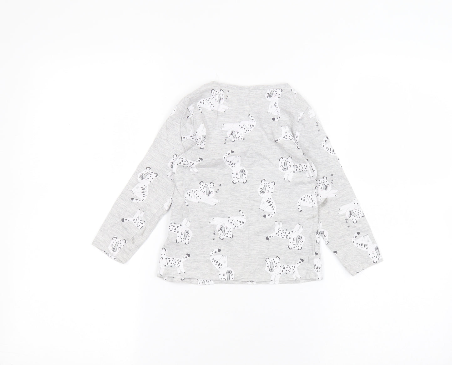 George Girls Grey   Basic T-Shirt Size 3-4 Years