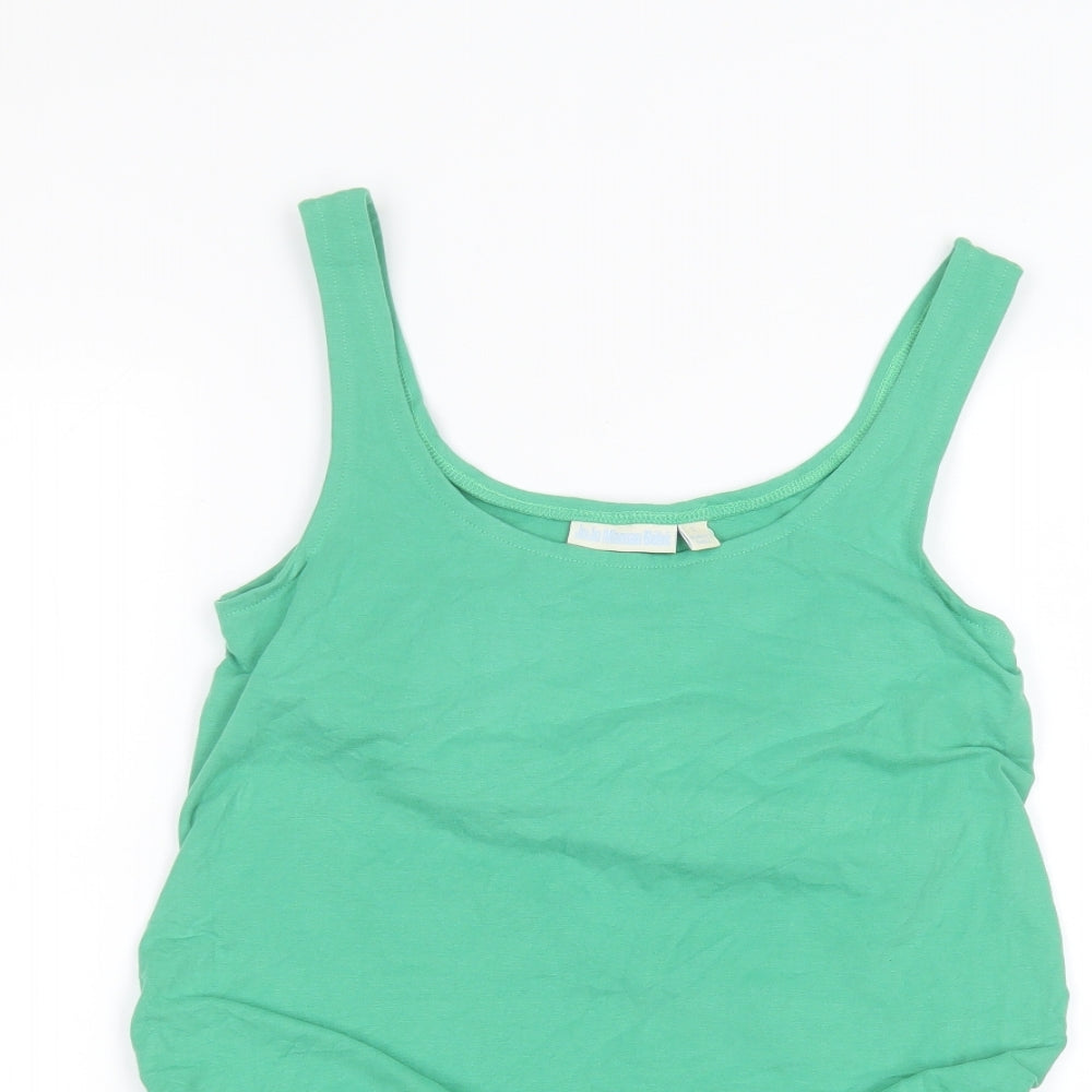 JoJo Maman Bébé Womens Green   Basic Tank Size S