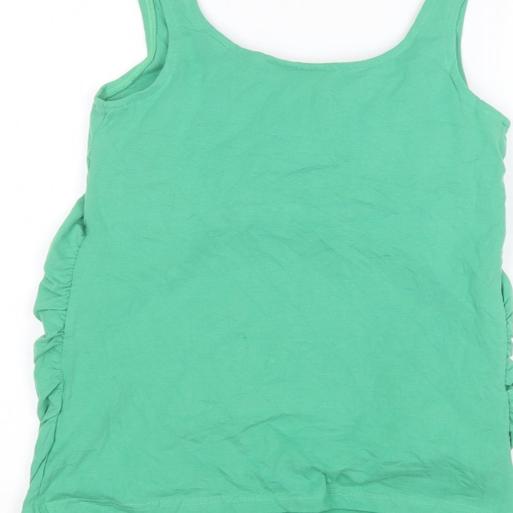 JoJo Maman Bébé Womens Green   Basic Tank Size S