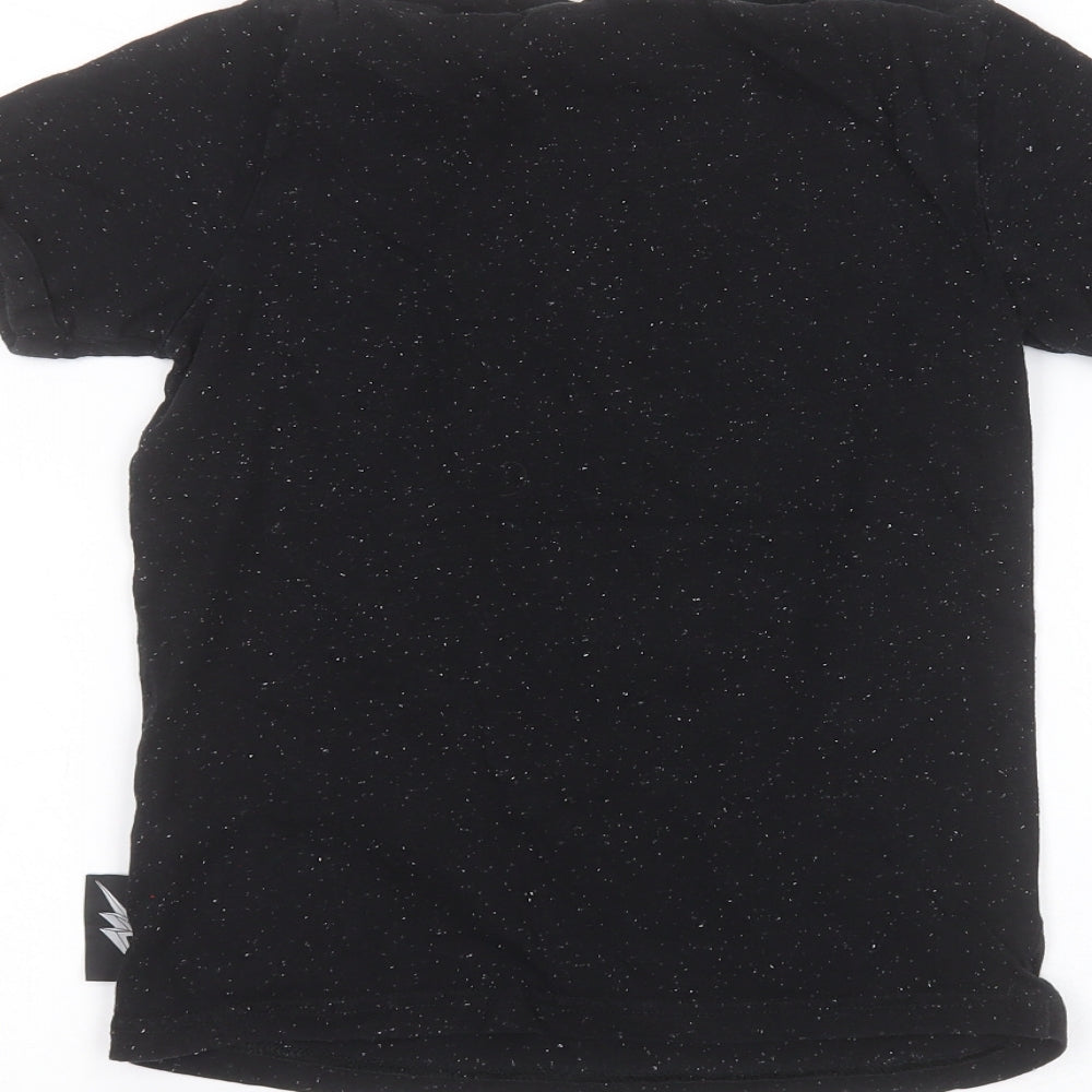 Power Rangers Boys Black   Basic T-Shirt Size 8-9 Years