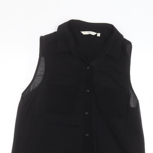 New Look Womens Black   Basic Button-Up Size 12