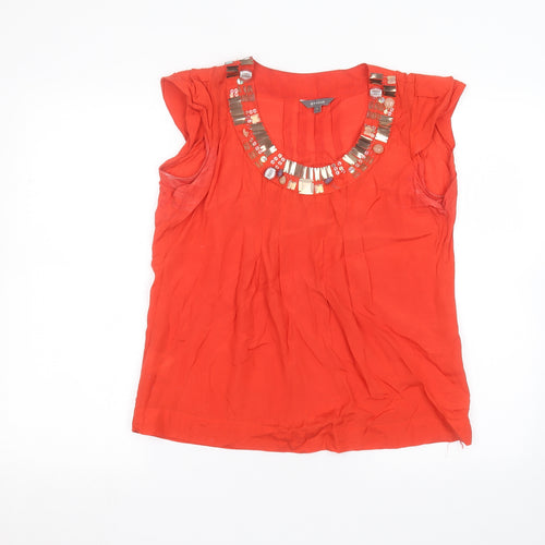 Matalan Womens Red   Basic T-Shirt Size 8