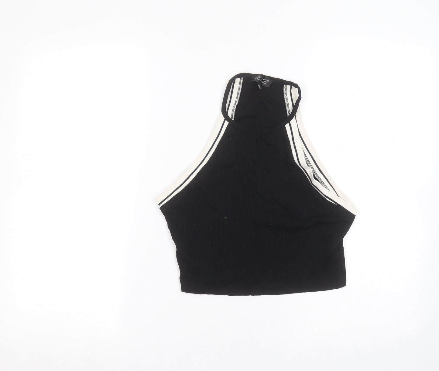 Topshop Womens Black   Basic Tank Size 14