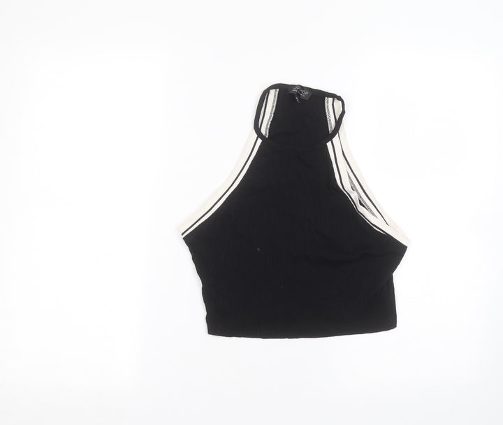 Topshop Womens Black   Basic Tank Size 14