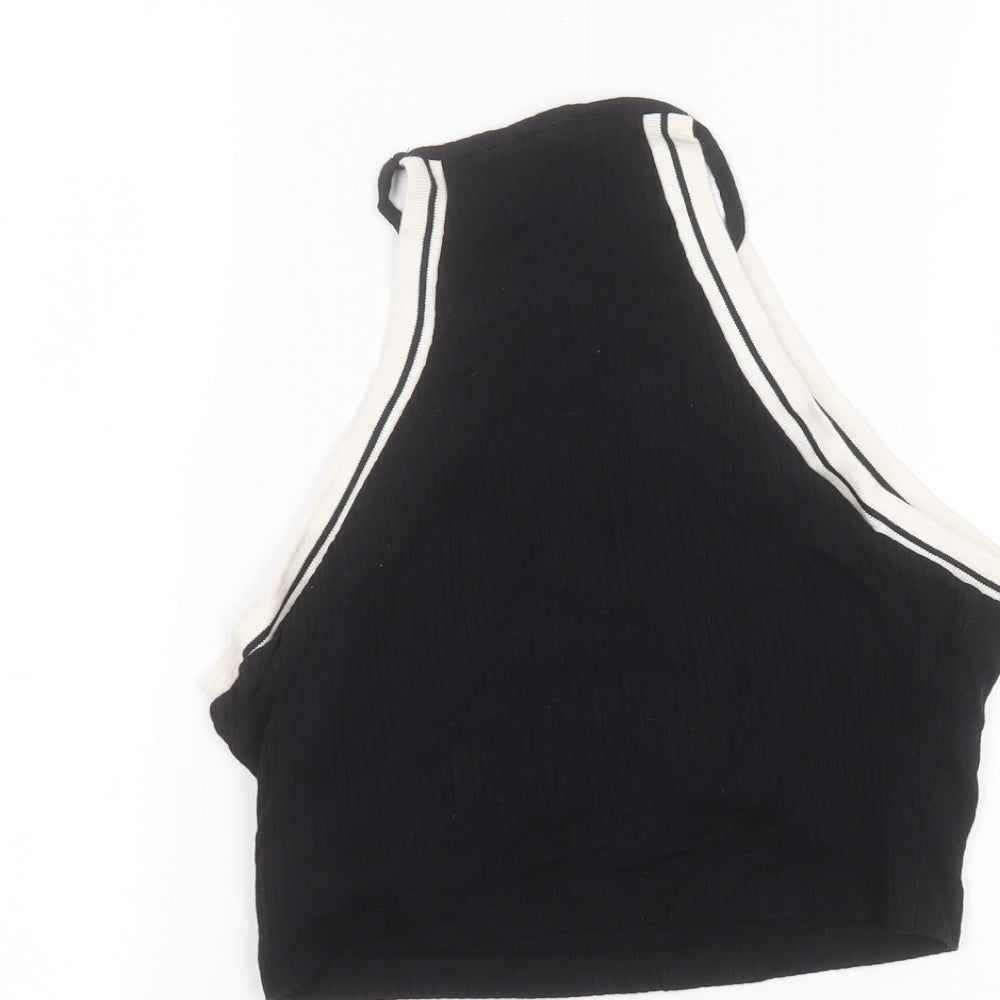 Topshop Womens Black   Basic Tank Size 14