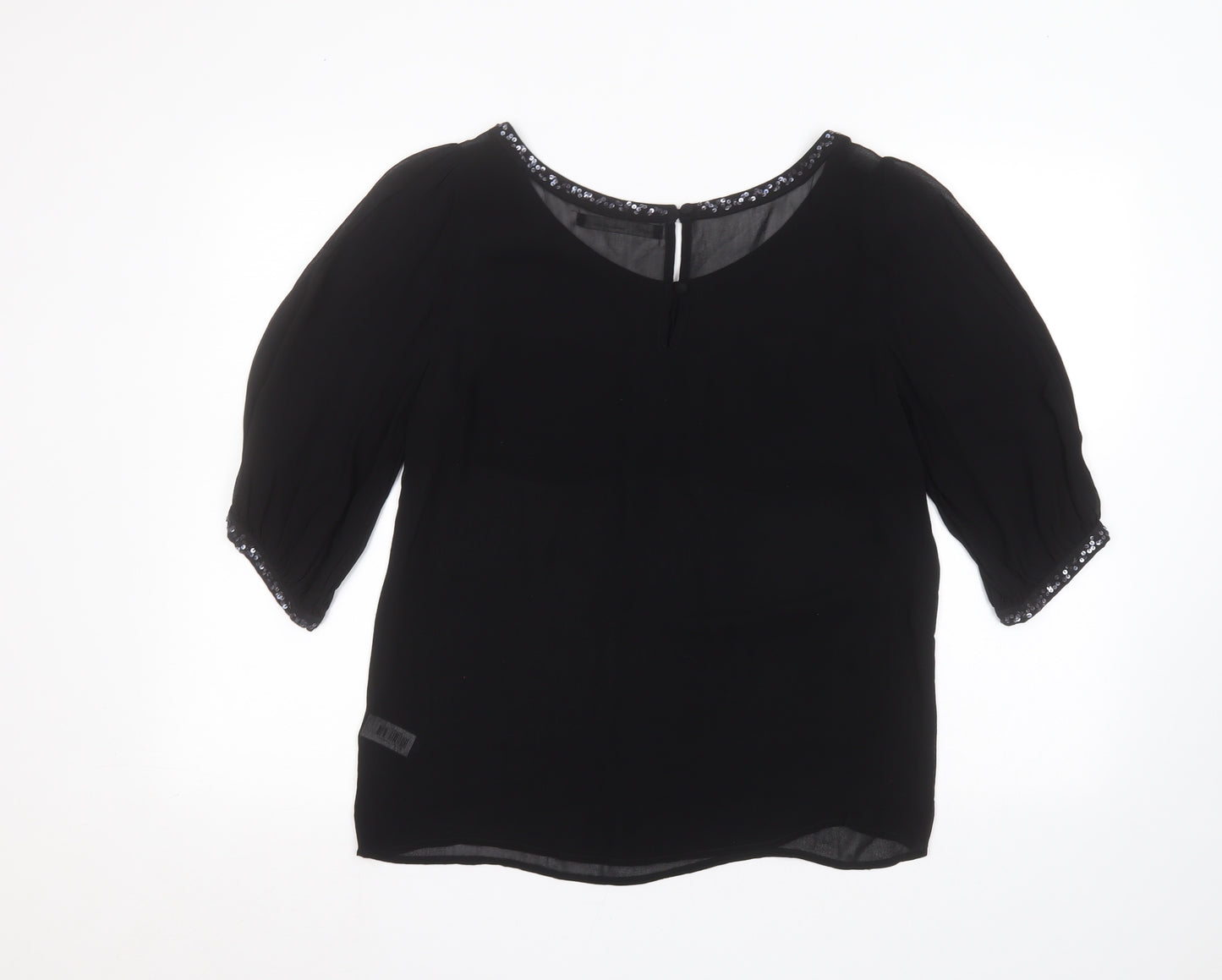 NEXT Womens Black   Basic Blouse Size 10