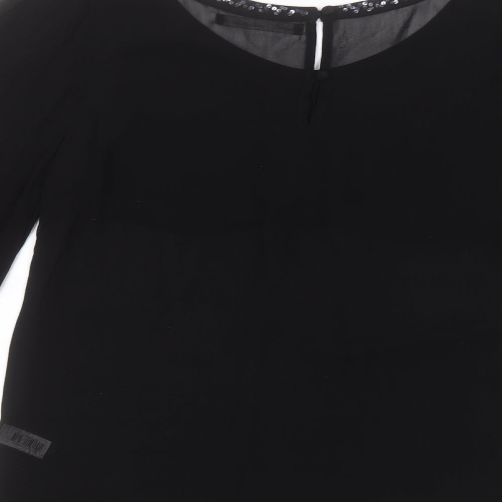 NEXT Womens Black   Basic Blouse Size 10
