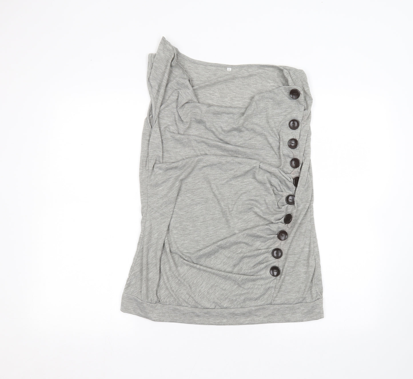 Preworn Womens Grey   Basic T-Shirt Size 3XL