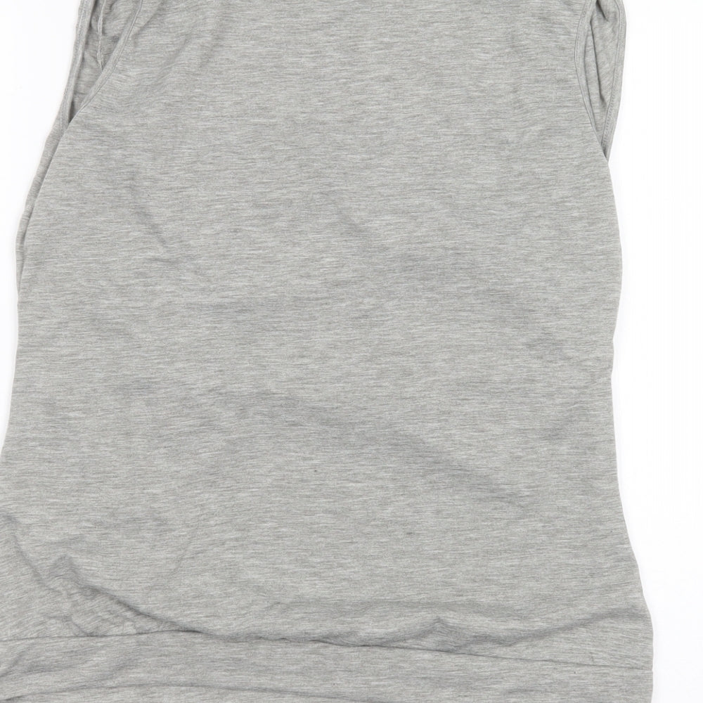 Preworn Womens Grey   Basic T-Shirt Size 3XL