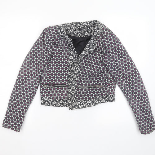 Atmosphere Womens White Floral  Jacket  Size 10