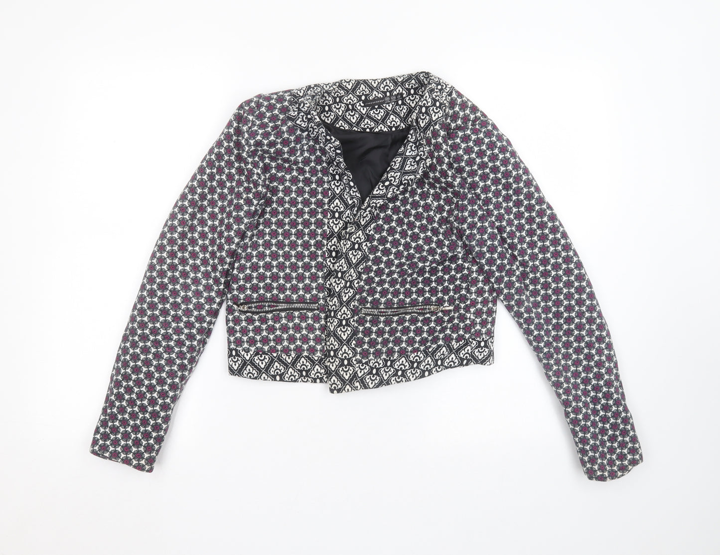 Atmosphere Womens White Floral  Jacket  Size 10