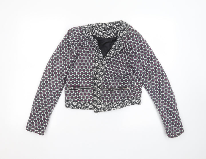 Atmosphere Womens White Floral  Jacket  Size 10
