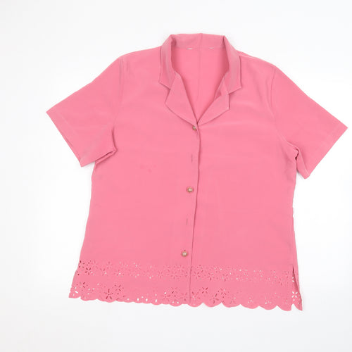Preworn Womens Pink   Cardigan Jumper Size 18