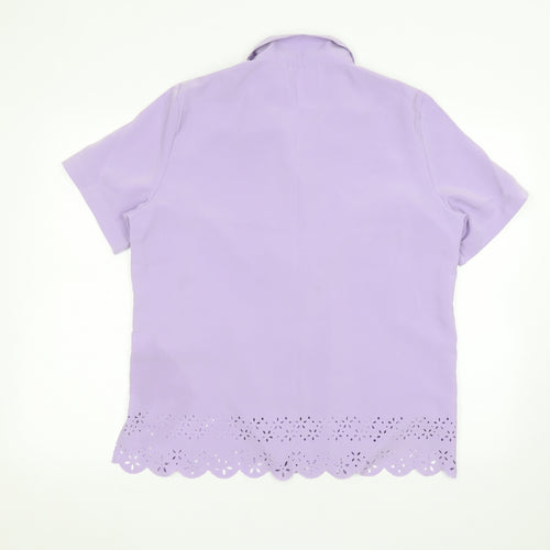 Preworn Womens Purple   Basic Button-Up Size 18