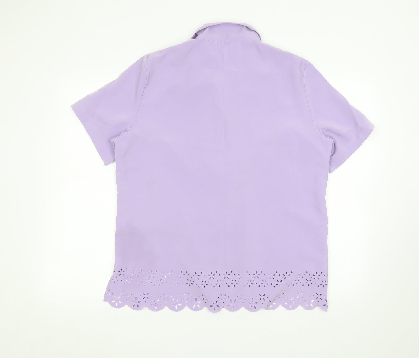 Preworn Womens Purple   Basic Button-Up Size 18