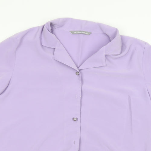 Preworn Womens Purple   Basic Button-Up Size 18