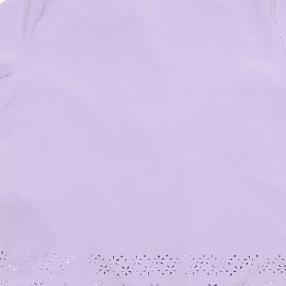 Preworn Womens Purple   Basic Button-Up Size 18