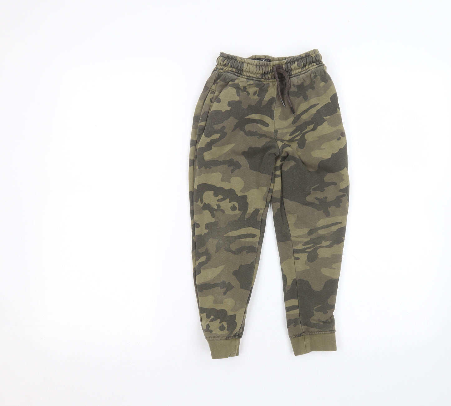 NEXT Boys Green Camouflage  Sweatpants Trousers Size 6 Years