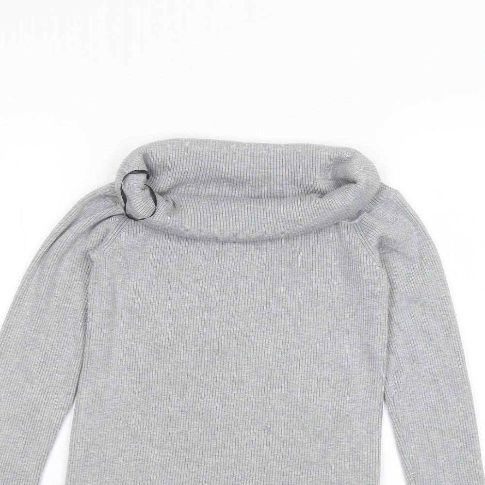 H&M Womens Grey   Basic T-Shirt Size XS
