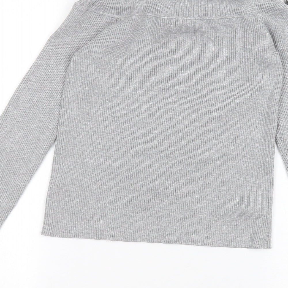 H&M Womens Grey   Basic T-Shirt Size XS