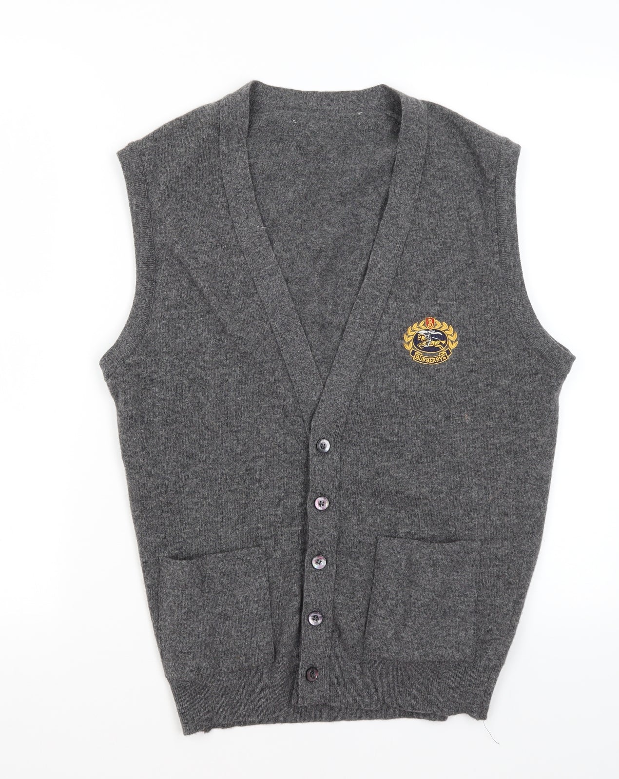 Burberry Mens Grey   Cardigan Jumper Size M
