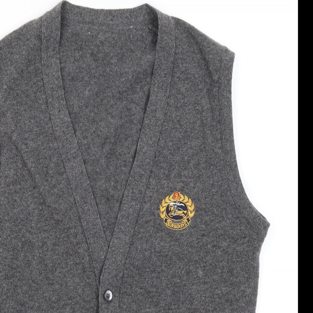 Burberry Mens Grey   Cardigan Jumper Size M