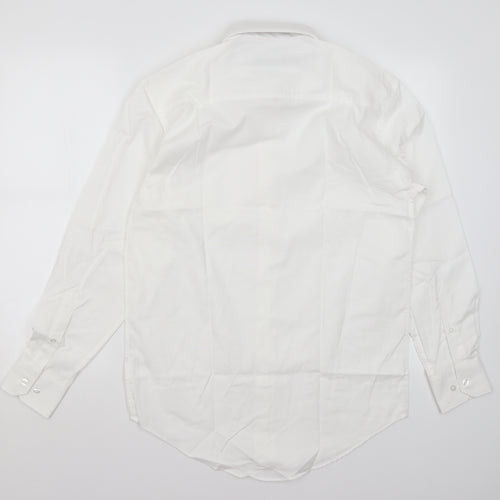 F&F Mens White    Dress Shirt Size 14.5