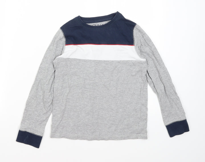 `Next Boys Grey Solid Pyjama Set Size 9 Years
