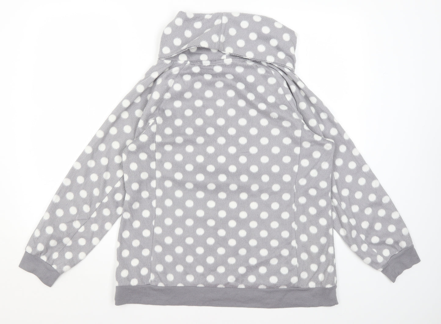 Feel Fabulous Womens Grey Polka Dot  Pullover Jumper Size 14