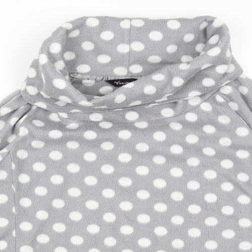 Feel Fabulous Womens Grey Polka Dot  Pullover Jumper Size 14