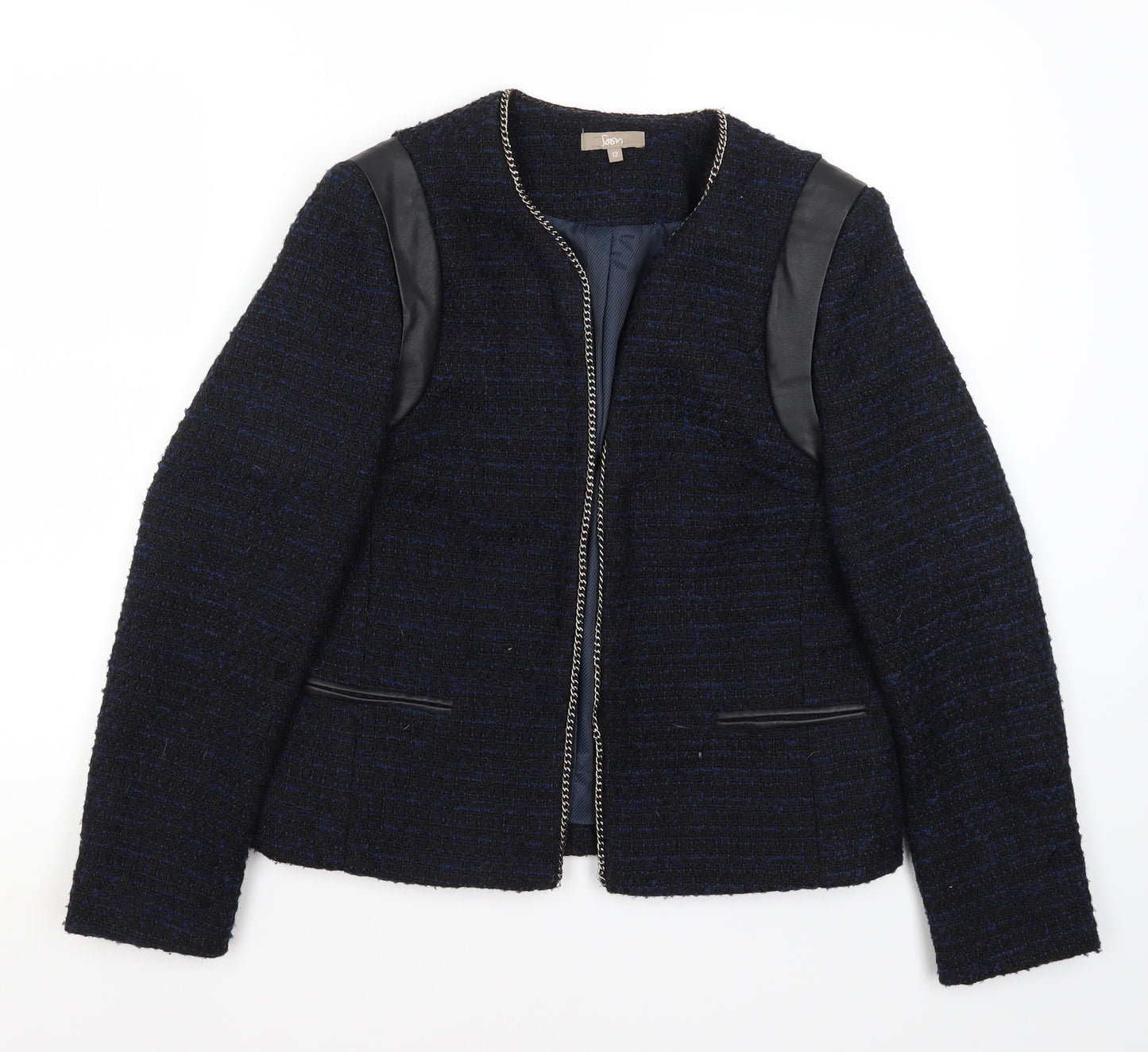 Soon Womens Blue   Jacket Blazer Size 12