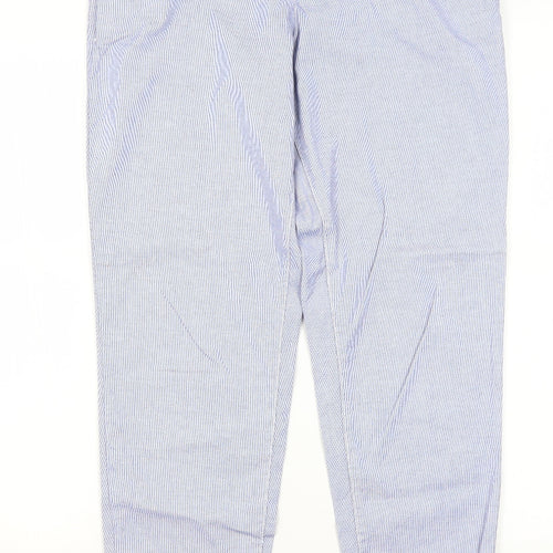 H&M Womens Blue   Trousers  Size 10 L29.5 in